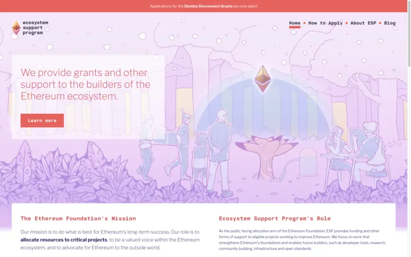 Ecosystem Support Program website